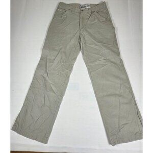 Columbia Men 33x29 Tan Canvas Cotton Carpenter Work Pants Authentic Outdoor